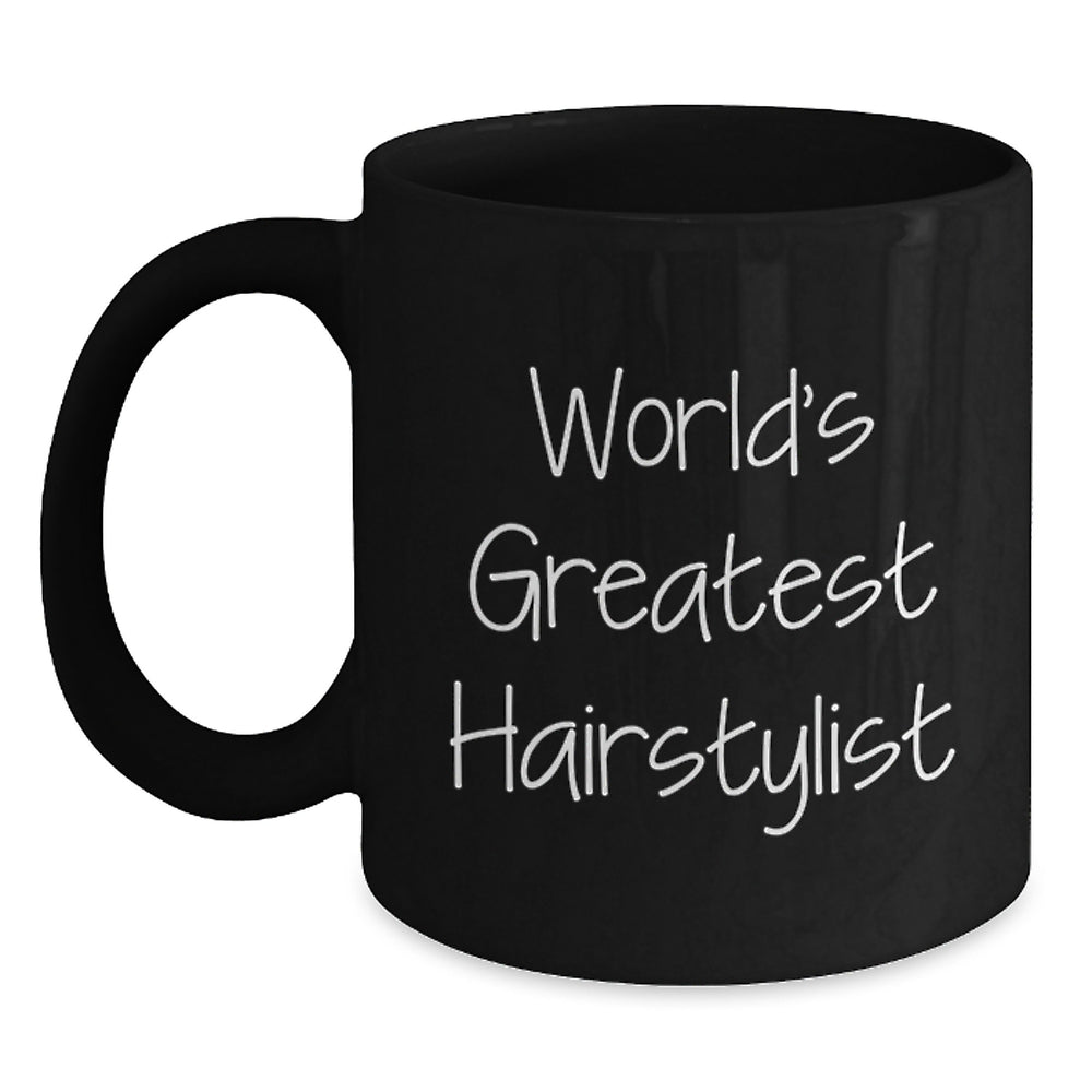 World's Greatest Hairstylist Funny Coffee Mug Gifts from Friends for Christmas - Main