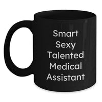 Load image into Gallery viewer, Funny Medical Assistant Gifts from Friends to Coworkers Medical Assistant Black Coffee Mug - Main