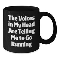 Load image into Gallery viewer, Funny Running Gifts for Him or Her - Black Coffee Mug, Perfect for Birthday Morning Motivation - Additional