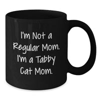 Load image into Gallery viewer, Funny Tabby Cat Gifts for Tabby Cat Mom from Friends, Black Coffee Mug for Graduation Unique Gifts - Additional