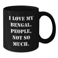 Load image into Gallery viewer, Funny Bengal Cat Black Coffee Mug Christmas Unique Gifts from Family - Additional