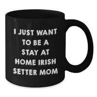 Load image into Gallery viewer, Irish Setter Dog Mom Gifts, I Just Want To Be A Stay At Home Irish Setter Mom Funny Mug, Graduation Unique Gifts from Family for Irish Setter Dog Lovers - Additional
