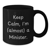 Load image into Gallery viewer, Minister Keepsake Black Coffee Mug for Him 11oz Birthday Gift Ceramic - Additional