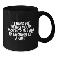Load image into Gallery viewer, Funny Mom-in-law Black Coffee Mugs for Daughter-in-law Gifts, Christmas Unique Presents from Family Members for Her - Additional
