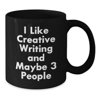 Load image into Gallery viewer, Creative Writing Mug Gift for Friends, Unique Black Coffee Mug for Christmas Unique Gifts from Men to Women - Additional
