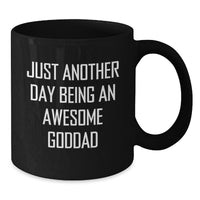 Load image into Gallery viewer, Funny Goddad Gifts for Him, Black Coffee Mug, Perfect Christmas Unique Gifts from Men to Awesome Dads - Additional
