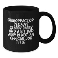 Load image into Gallery viewer, Unique Christmas Unique Gifts for Chiropractor Friends from Family - Funny Chiropractor Black Coffee Mug - Additional
