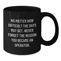 Load image into Gallery viewer, Operator Gifts from Friends, Funny Inspirational Quotes Black Coffee Mug, Christmas Unique Gifts for Operators - Additional
