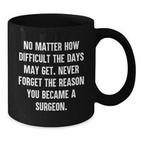 Load image into Gallery viewer, Gifts from Family for Surgeons - Inspirational Black Coffee Mug for Mom's Day - Additional