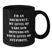 Load image into Gallery viewer, Funny Architect Sarcasm Humor Gifts from Men to Women on Mother's Day Unique Black Coffee Mug - I'm An Architect - Additional
