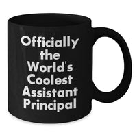 Load image into Gallery viewer, Funny Assistant Principal Gifts from Friends, Officially The World's Coolest Assistant Principal Mug, Birthday Unique Gifts for Assistant Principal Men - Additional