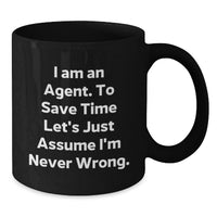 Load image into Gallery viewer, Funny Agent Black Coffee Mug Gifts from Friends for Valentine's - Additional