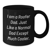 Load image into Gallery viewer, Cool Roofer Dad Gifts, Funny Roofer Black Coffee Mugs for Men from Family, Unique Graduation Unique Gifts for Him - Additional