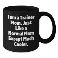 Load image into Gallery viewer, Funny Trainer Gifts from Mom for Trainer Men Women Friends Coworkers, Unique Black Coffee Mug for Graduation - Additional