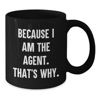 Load image into Gallery viewer, Christmas Agent Gifts - Funny Black Coffee Mugs for Agent Lovers - Gifts from Friends or Family - Additional
