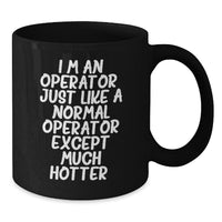 Load image into Gallery viewer, Operator Gifts for Men from Friends, Funny Black Coffee Mug for Graduation - Additional
