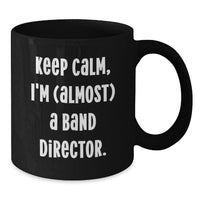Load image into Gallery viewer, Band Director Keepsake Black Coffee Mug for Him Graduation Gift - Additional