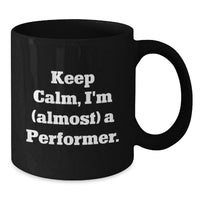Load image into Gallery viewer, Performer Keepsake Black Coffee Mug for Him Birthday Gift with 11oz - Additional