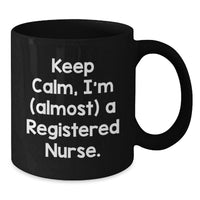 Load image into Gallery viewer, Registered Nurse Keepsake Black Coffee Mug for Him Birthday Gift - Additional
