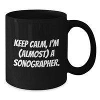 Load image into Gallery viewer, Gifts from Family and Friends for the New Sonographer - Funny Keepsake Black Coffee Mug - Graduation Unique Gifts - Additional