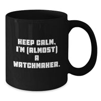Load image into Gallery viewer, Watchmaker Keepsake Ceramic Black Coffee Mug for Him Birthday Gift - Additional