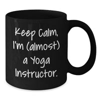 Load image into Gallery viewer, Yoga Instructor Keepsake Ceramic Black Mug for Him 11oz Graduation Gift - Additional