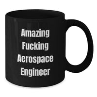Load image into Gallery viewer, Aerospace Engineer Keepsake Black Mug for Him Birthday Surprise Gift - Additional