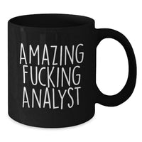 Load image into Gallery viewer, Analyst Keepsake Premium Black Coffee Mug for Him Birthday Gift - Additional