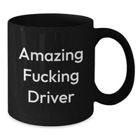 Load image into Gallery viewer, Driver Keepsake Black Coffee Mug for Him Graduation Gift - Additional