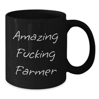 Load image into Gallery viewer, Amazing Fucking Farmer Keepsake Black Coffee Mug for Him Birthday Gift - Additional