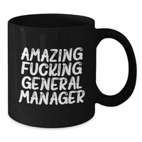 Load image into Gallery viewer, General Manager Keepsake Premium Black Coffee Mug for Him Birthday Gift - Additional