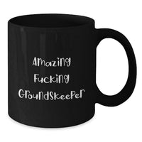 Load image into Gallery viewer, Groundskeeper Keepsake Black Coffee Mug for Him Birthday Gift - Additional