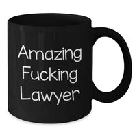Load image into Gallery viewer, Funny Lawyer Gifts from Friends - Black Coffee Mug for Lawyer Men Graduation Unique - Additional