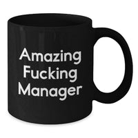 Load image into Gallery viewer, Manager Keepsake Black Coffee Mug for Him Birthday Gift with 11oz - Additional