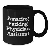 Load image into Gallery viewer, Physician Assistant Keepsake Black Coffee Mug Birthday Gift for Him - Additional