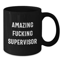 Load image into Gallery viewer, Supervisor Keepsake Black Coffee Mug for Him Birthday Gift - Additional