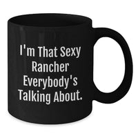 Load image into Gallery viewer, Rancher Keepsake Black Coffee Mug 12oz for Him Birthday Gift - Additional