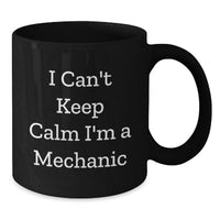 Load image into Gallery viewer, Funny Mechanic Gifts from Friends to Graduation Unique Gifts for Mechanic Enthusiasts Black Coffee Mug - Additional