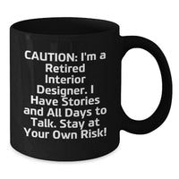 Load image into Gallery viewer, Funny Gift Ideas for Interior Designers, Black Coffee Mug, Graduation Unique Gifts from Friends and Family - Additional
