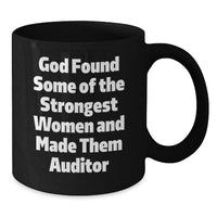 Load image into Gallery viewer, Funny Auditor Gifts for Women, Black Coffee Mug with Inspirational Quote, Gifts from Friends to Family - Additional