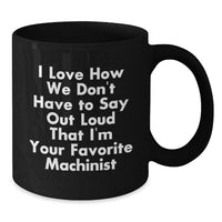 Load image into Gallery viewer, Funny Machinist Gifts from Friends, Black Coffee Mug for Machinist, Unique Graduation Unique Gifts for Men - Additional