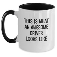 Load image into Gallery viewer, Funny Inspirational Gifts for Drivers - Unique Two Tone Coffee Mug for Graduation - Driver Gifts from Friends and Family - Main