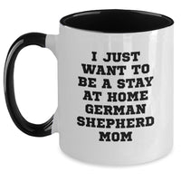 Load image into Gallery viewer, Funny German Shepherd Dog Gifts for Women from Men, Two Tone Coffee Mug for Mom, Christmas Unique Gift - Main