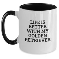 Load image into Gallery viewer, Life Is Better with My Golden Retriever Funny Coffee Mug Gifts from Friends for Birthday - Main