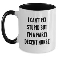 Load image into Gallery viewer, Funny Gift for Nurse, Two Tone Coffee Mug, Birthday Unique Gifts from Friends - Main