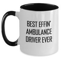 Load image into Gallery viewer, Funny Ambulance Driver Gifts from Men, Ambulance Driver Quote Two Tone Coffee Mug, Birthday Unique Gifts for Ambulance Driver - Main