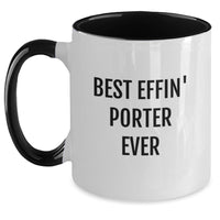 Load image into Gallery viewer, Funny Porter Birthday Two Tone Coffee Mugs Gifts for Him from Friends - Main