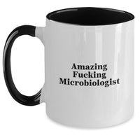 Load image into Gallery viewer, Microbiologist Keepsake Ceramic Mug for Him Birthday Gift Black &amp; White - Main