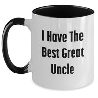 Load image into Gallery viewer, Funny Uncle Gifts from Family - I Have The Best Great Uncle Two Tone Coffee Mug for Men Graduation - Main
