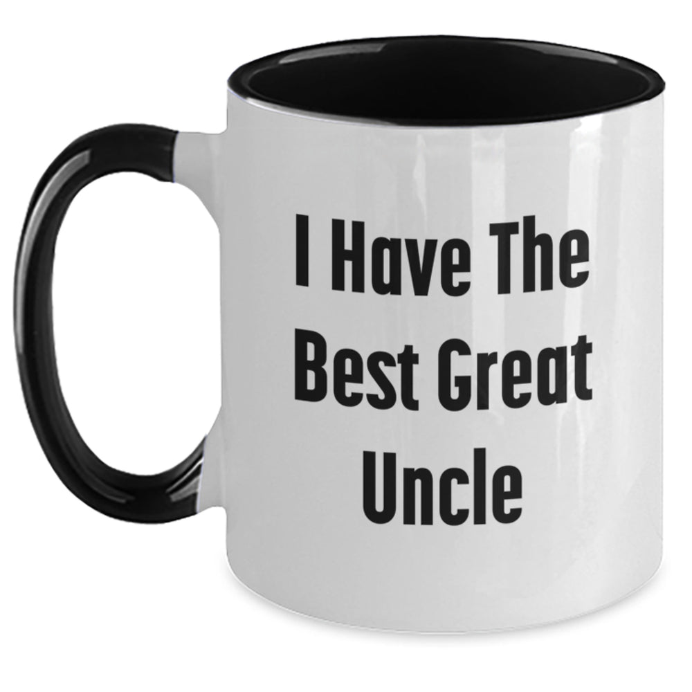 Funny Uncle Gifts from Family - I Have The Best Great Uncle Two Tone Coffee Mug for Men Graduation - Main
